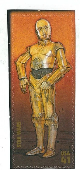 Scott #4143g...41 Cent...Star Wars/C-3 PO...2 Stamps - Image 1 of 1