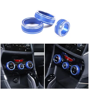 For Subaru Forester 2019-2024  Aluminum AC Climate Control Knob Ring Covers - Picture 1 of 10