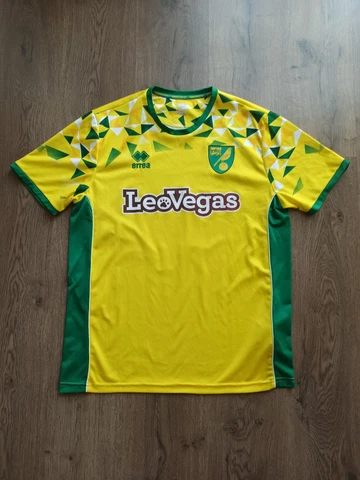 Mens Norwich City 2018-2019 Home Football Soccer Shirt Jersey Size XL Cover