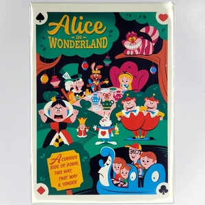 Alice in Wonderland Postcard WonderGround Gallery Disney Disneyland Dave Perillo - Picture 1 of 2