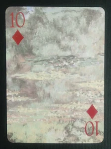Masterpiece Playing Card Water Lily Pond 10 Diamonds - Picture 1 of 2