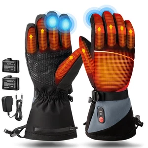 Guantes térmicos recargables para hombre mujer, forros de guantes de calefacción rápida de 7,4 V, mano... - Imagen 1 de 7