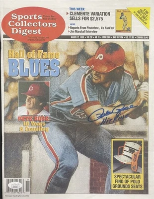 Pete Rose Signed Autographed Newspaper "Sports Collectors Digest" JSA AV38103 - Image 1 of 4