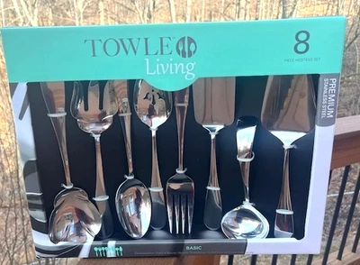 Novo na caixa Towle Living ~ 8 peças conjunto de anfitriã premium de aço inoxidável - Imagem 1 de 4