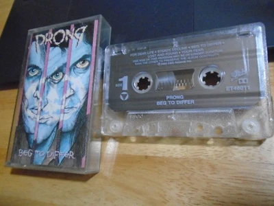 RARE OOP Prong CASSETTE TAPE Beg To Differ metal GODFLESH Ministry Swans pushead - Image 1 of 2