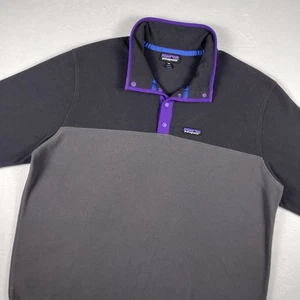 Patagonia Micro D Snap-T Pullover Herren 2XL schwarz Fleece Synchilla Outdoor Gorp - Bild 1 von 14