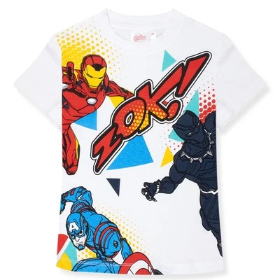 T-shirt Marvel Avengers maglia bambino mezze maniche in cotone 7092 - Imagen 1 de 4