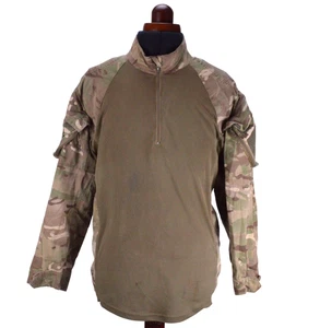 British Army Combat Shirt UBACS 170/90 Medium MTP Camo Green Beige Zip - Picture 1 of 12