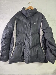 Vintage Nike Down Puffer Jacket, Y2K, Early 00s Grey Tag, Black, Size Mens 3XL - Picture 1 of 21