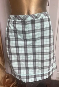 Cutter & Buck Green Check Mini Skirt Attached Shorts Size 14 VGC - Picture 1 of 12