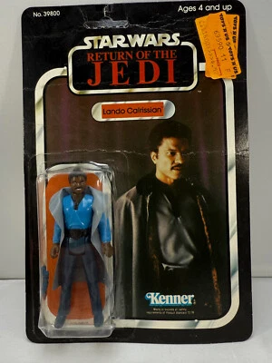 Kenner Star Wars Lando Calrissian 1983 de colección con dientes ROTJ trasero 77 sin usar, en caja Foto 1 de 4