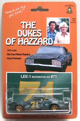 1/64 Dukes of Hazzard General Lee #71 Green 1969 Dodge Charger Custom Hot Wheels - Image 1 of 4