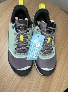 NWT MERRELL Women Speed Solo Hiking Shoes 9.5 Waterproof Suede Jade - Picture 1 of 8