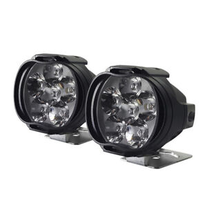 1 Set New High Brightness 6 LED Motorcycle Headlight Car Auxiliary Headlight