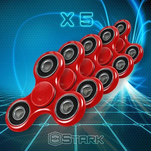 ROTER Hand Spinner Tri Handschmeichler Fokus Schreibtisch Spielzeug EDC ADHS Autismus KINDER ERWACHSENE - 5 STCK. - Bild 1 von 6