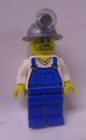 Lego Cty0310 Operaio Da Miniera Con Cappello Argentato
