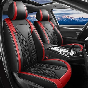 For Chevrolet Cobalt 2005-2010 Car Seat Covers Front Rear Cushion Pad PU Leather - Picture 1 of 8