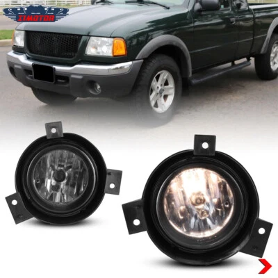 For 2001 2002 2003 Ford Ranger Fog Lights Smoke Lens Front Bumper Driving Lamps - Image 1 of 4