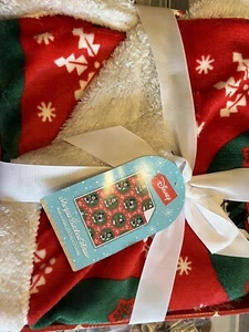 Disney Mickey Mouse Plush Red Throw Christmas Holiday Blanket 46”.X60” - Picture 1 of 3