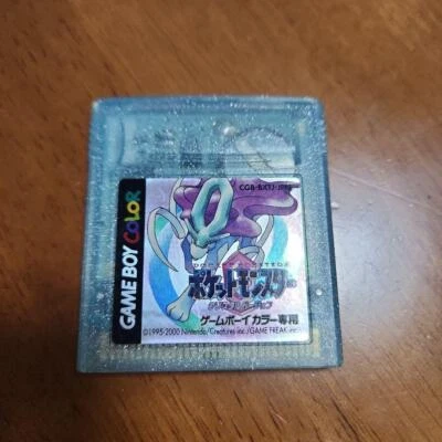 USED Pokemon Crystal Version Nintendo Gameboy Color CGB-BXTJ-JPN 2000 Battery OK - Image 1 of 4
