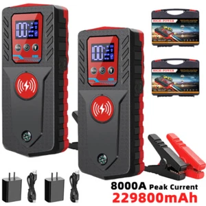 8000A Peak Car Jump Starter Booster Jumper Portable Power Bank Battery Charger - Picture 1 of 19