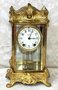 Antique Seth Thomas Crystal Regulator Clock Empire No. 10 Striking Not Running - Picture 1 of 21
