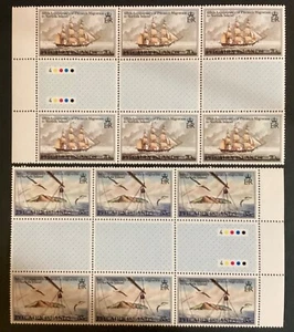PITCAIRN ISLANDS 1981 Migration to Norfolk Island Gutter Pairs 35c + 70c (B58) - Picture 1 of 2
