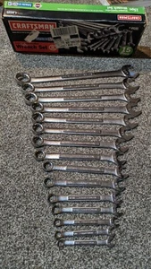 Craftsman 15 Piece SAE 12pt Combination Wrench Set 12 Point - Picture 1 of 8