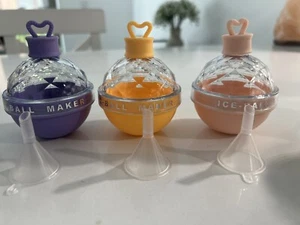 3 PCS Ice Cube Moulds Silicone Sphere Mould Ice Ball Maker Whiskey Easy Release - Picture 1 of 5