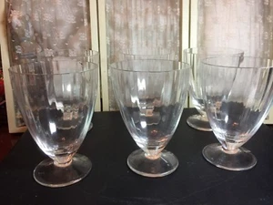 CRISTAL MCM BARRA DE TÉ HELADO 6 VASOS CÓCTEL FOSTORIA 1950 CARDO MEDIADOS DE SIGLO - Imagen 1 de 7