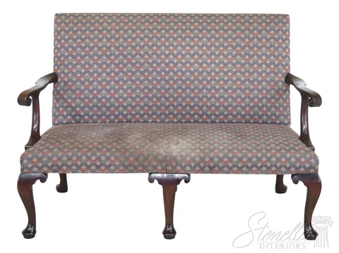 43926EC: KITTINGER CW-154 Colonial Williamsburg Mahogany Settee Cover