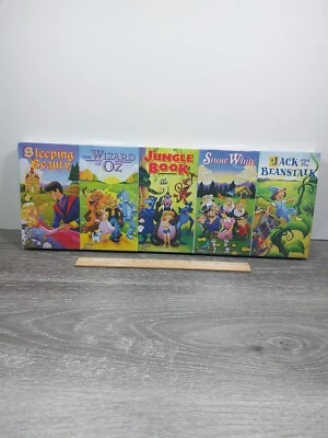 Sleeping Beauty,Wizardof Oz,Jungle Book,Snow White, Beanstalk VHS BoxSet Sealed  - Image 1 of 4