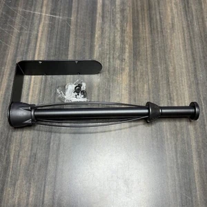 Wall Mount Paper Towel Holder Under Cabinet Kitchen Roll Dispenser Black - Picture 1 of 4