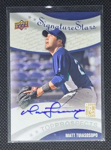 2009 Upper Deck Signature Stars #206 Matt Tuiasosopo Autographs RC - Picture 1 of 2