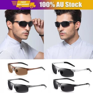 Men Metal Frame Polarized Lightweight Driving Fishing Cycling Golf Sunglasses - Picture 1 of 33