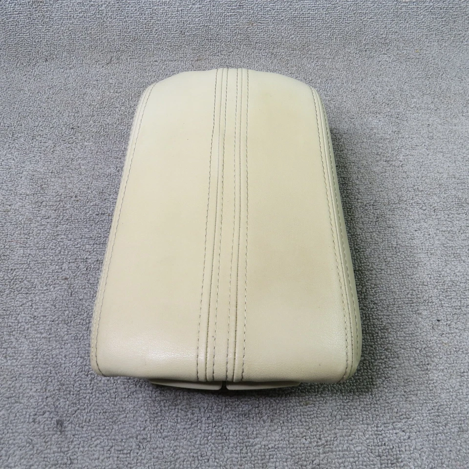 2007-2009 Lincoln MKZ console central de couro tampa apoio de braço com deslizamento bronzeado - Imagem 1 de 4