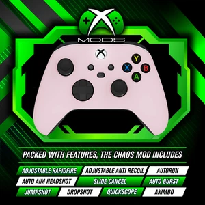 XBOX ONE SERIES RAPID FIRE CONTROLLER - CHAOS ANTI RECOIL MOD - Baby Pink Modded - Picture 1 of 8