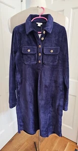 Abito in velluto a velo nuovo con etichette Crewcuts per ragazze oltremare accogliente stretch in velluto a coste taglia L 10 11 - Foto 1 di 7