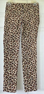 CHEROKEE Girls Leopard Print Corduroy Pants Adjustable Waist Pockets Size 8 - Picture 1 of 9