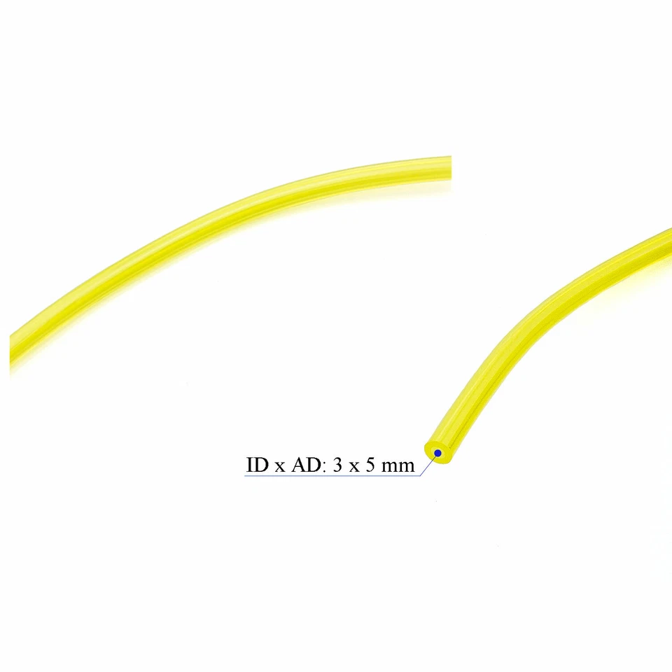 Kraftstoff Benzinschlauch Ölleitung 3x5 mm Motorsense Kettensäge Rasentrimmer