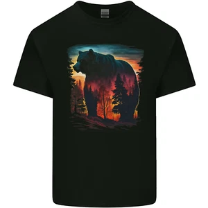 Mítico Grizzly Oso en El Bosque Niños Camiseta Infantil - Imagen 1 de 3