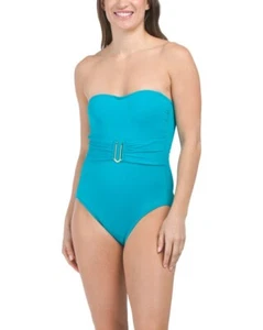 LA BLANCA Bandeau Mio One-piece Swimsuit (size 12) - Picture 1 of 3