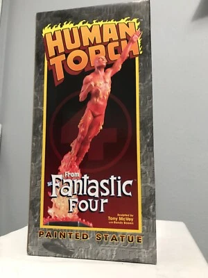 Bowen Fantastic Four Johnny Storm Antorcha Humana Tamaño Completo Estatua #0416/4000 Foto 1 de 4