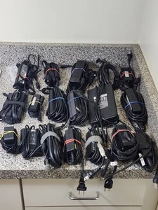 Lot of 18 OEM Genuine Laptop Adapter Charger HP DELL LENOVO PANOSONIC Sony - Picture 1 of 16