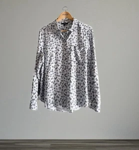 Next Long Sleeved Blouse With Tree Design Fabric Size 14 - Picture 1 of 10