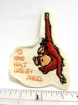 Vintage 1966 King Louie Patch Walt Disney Jungle Book Animation Kleenex Promo - Image 1 of 4