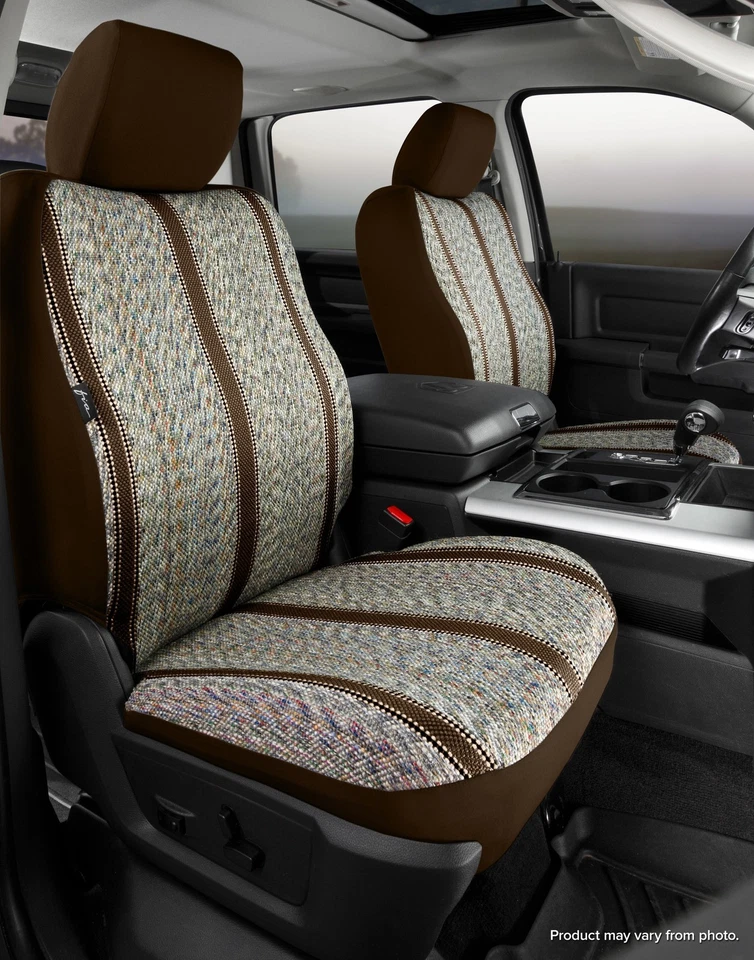 Fia TR4000 BROWN Wrangler Saddle Blanket Universal Seat Cover Front High Back - Image 1 of 2