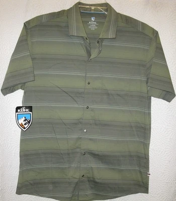 NEW ! Kuhl intriguer short sleeve snap button shirt men's size large - Image 1 of 2