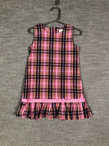 Hartstrings Dress Girls 3T Plaid Sleeveless Ruffle Hem Toddler Holiday Outfit - Picture 1 of 8