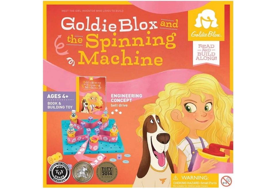 Goldie Blox y la máquina giratoria juguete educativo ingeniero de construcción potencia 4-9 Foto 1 de 4